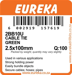 2BB10 - Cable Tie Green -2BB10_label_T